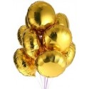 Gold Round Shape Foil Balloons