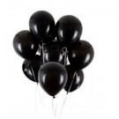 Black Metallic Latex Balloons